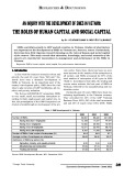 An inquiry into the development of SMEs in Vietnam: The roles of human capital and social capital