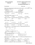 Đề thi KSCL THPT Quốc gia môn Toán năm 2017-2018 - Sở GD&ĐT Vĩnh Phúc - Mã đề 106
