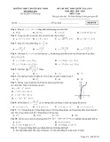 Đề thi thử THPT Quốc gia môn Toán năm 2018-2019 lần 1 - THPT Chuyên Bắc Ninh - Mã đề 101