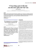 Về hoạt động quản lý biển đảo của nhà nước quân chủ Việt Nam