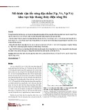 Mô hình vận tốc sóng địa chấn (Vp, Vs, Vp/Vs) khu vực bậc thang thủy điện sông Đà