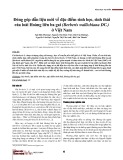 Đóng góp dẫn liệu mới về đặc điểm sinh học, sinh thái của loài Hoàng liên ba gai (Berberis wallichiana DC.) ở Việt Nam