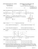 Đề kiểm tra HK1 môn Toán lớp 12 năm 2018-2019 - THPT Nguyễn Trãi - Mã đề 112