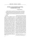 Kế thừa các giá trị tinh thần truyền thống trong hiện đại hóa xã hội - Võ Nguyễn Hoài Như