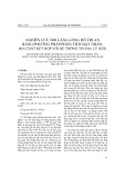 Nghiên cứu bồi lắng lòng hồ Trị An bằng phương pháp phân tích hạt nhân, địa chất kết hợp với hệ thông tin địa lý (GIS)