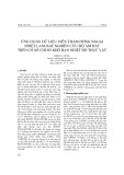 Ứng dụng dữ liệu viễn thám hồng ngoại nhiệt landsat nghiên cứu độ ẩm đất trên cơ sở chỉ số khô hạn nhiệt độ thực vật