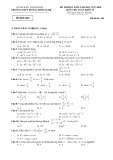 Đề thi học kì 2 môn Toán 10 năm 2017-2018 có đáp án - Trường THPT Dương Đình Nghệ - Mã đề 104