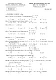Đề thi học kì 2 môn Toán 10 năm 2017-2018 có đáp án - Trường THPT Dương Đình Nghệ - Mã đề 102