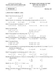 Đề thi học kì 2 môn Toán 10 năm 2017-2018 có đáp án - Trường THPT Dương Đình Nghệ - Mã đề 103