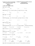 Đề thi học kì 2 môn Toán 11 năm 2017-2018 có đáp án - Trường THPT Dương Đình Nghệ - Mã đề 112