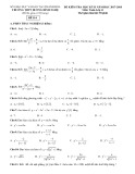 Đề thi học kì 2 môn Toán 11 năm 2017-2018 có đáp án - Trường THPT Dương Đình Nghệ - Mã đề 114