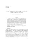 Solving fuzzy linear programming problems with linear membership functions
