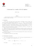 A homotopy for a complex of free Lie algebras