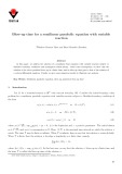 Blow-up time for a semilinear parabolic equation with variable reaction