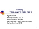 Bài giảng Tin học căn bản (Phần 3): Chương 1 - Ngô Văn Linh