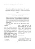 Orientation and decision making styles: The case of Vietnamese customers’ purchase of audiovisual products - Dao Tung