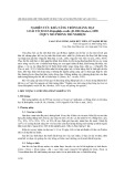 Nghiên cứu khả năng trồng bằng hạt loài cỏ xoan halophila ovalis (R.Br) hooker, 1858 ở quy mô phòng thí nghiệm