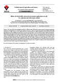 Effects of wheel traffic and farmyard manure applications on soil CO2 emission and soil oxygen content