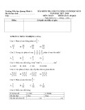 Đề thi học kì 2 môn Toán 4 năm 2017-2018 có đáp án - Trường Tiểu học Quang Minh A