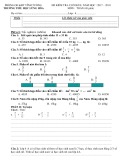 Đề thi học kì 2 môn Toán 4 năm 2017-2018 có đáp án - Trường Tiểu học Lũng Hòa