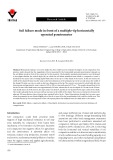 Soil failure mode in front of a multiple-tip horizontally operated penetrometer