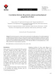 Correlation between the protein content and mechanical properties of wheat