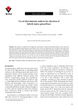 Use of discriminant analysis for selection of hybrid maize parent lines