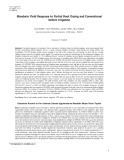 Mandarin yield response to partial root drying and conventional deficit irrigation