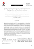 Quality parameters and total phenolic content in tomato fruits regarding cultivar and microclimatic conditions