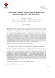 Plant growth and mineral element content of different gourd species and watermelon under salinity stress