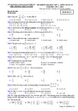 Đề thi học kì 2 môn Toán 10 năm 2017-2018 có đáp án - Sở GD&ĐT Nghệ An - Mã đề 132