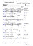 Đề thi học kì 2 môn Toán 10 năm 2017-2018 có đáp án - Sở GD&ĐT Nghệ An - Mã đề 485