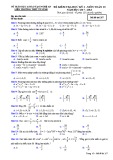Đề thi học kì 2 môn Toán 10 năm 2017-2018 có đáp án - Sở GD&ĐT Nghệ An - Mã đề 357