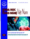 Tạp chí khoa học và công nghệ Việt Nam - Số 3A năm 2018