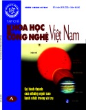 Tạp chí khoa học và công nghệ Việt Nam - Số 4A năm 2018