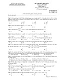 Đề thi học kì 1 môn Toán 11 năm 2017-2018 có đáp án - Trường THPT Hưng Nhân - Mã đề 132