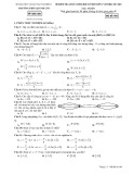Đề thi học kì 1 môn Toán 11 năm 2017-2018 có đáp án - Trường THPT Quỳnh Côi - Mã đề 061