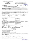 Đề thi học kì 1 môn Toán 11 năm 2018-2019 có đáp án - Trường THPT Nguyễn Trãi - Mã đề 111