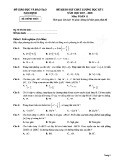 Đề thi học kì 1 môn Toán 11 năm 2017-2018 có đáp án - Sở GD&ĐT Nam Định