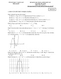Đề thi học kì 1 môn Toán 12 năm 2017- 2018 có đáp án - Sở GD&ĐT Bắc Giang - Mã đề 122