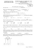 Đề thi học kì 1 môn Toán 12 năm 2017- 2018 có đáp án - Trường THPT Gang Thép - Mã đề 132