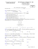 Đề thi học kì 1 môn Toán 12 năm 2017- 2018 có đáp án - Trường THPT Bến Tre - Mã đề 138