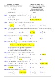 Đề thi học kì 1 môn Toán 12 năm 2017- 2018 có đáp án - Trường THPT Thạch Thành 1 - Mã đề 456