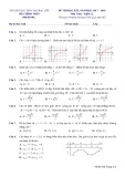 Đề thi học kì 1 môn Toán 12 năm 2017-2018 có đáp án - Sở GD&ĐT Bạc Liêu - Mã đề 640