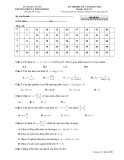 Đề thi học kì 1 môn Toán 12 năm 2017- 2018 - Trường THPT Lý Thánh Tông - Mã đề 001