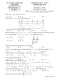 Đề thi học kì 1 môn Toán 12 năm 2018-2019 có đáp án - Sở GD&ĐT Khánh Hòa - Mã đề 132