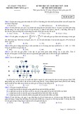 Đề thi học kì 1 môn Sinh học 12 năm 2017-2018 có đáp án - Trường THPT Yên Lạc 2 - Mã đề 209