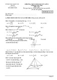 Đề thi học kì 1 môn Toán 12 năm 2018-2019 có đáp án - Sở GD&ĐT Gia Lai - Mã đề 136