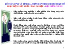 Bài giảng Kế toán chi phí - Chương 3.3: Kế toán chi phí sản xuất và tính giá thành sản phẩm theo chi phí thực tế (tiếp theo)