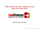 Luật Cán bộ, công chức: những nội dung đáng chú ý nhất 2019